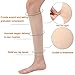 Halsy Women's Footless Compression Socks (20-30mmHg) 2 Pairs Medical Calf Compression Sleeve for Swelling, Shin Splint, Varicose Veins, Edema, Nurses & Maternity