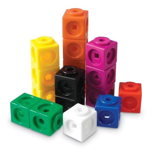 Learning Resources MathLink Cubes - Set of 100 Cubes, Ages 5+ Kindergarten, STEM Activities, Math Manipulatives, Homeschool Supplies, Teacher Supplies