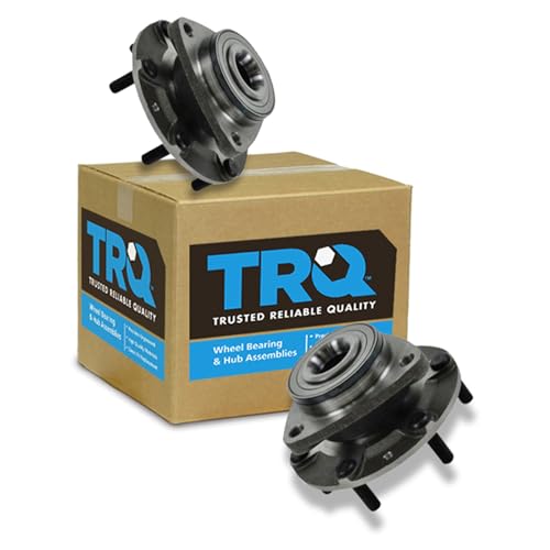 Image of TRQ 2 Piece Front Wheel Bearing & Hub Assembly Set Compatible with 2007-2008 Hyundai Entourage 2006-2014 Kia Sedona