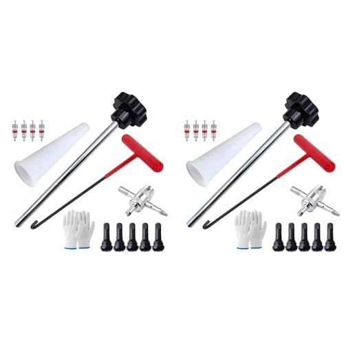Kit changement de valve de pneu TR413 avec 26 pièces pour entretien auto