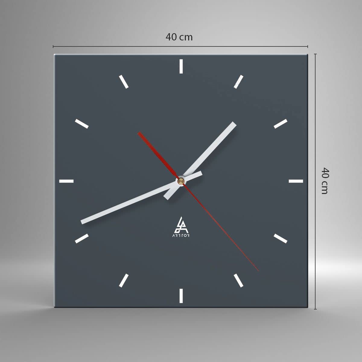 ARTTOR Horloge Décorative Moderne Carrée 40x40 cm - 3282