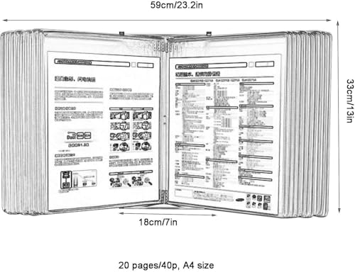 Pochettes murales A4 en polypropylène pour protéger vos documents de la poussière