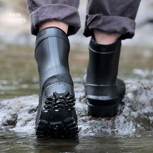 Botas de tacón bajo para mujer estilo calzado cómodo oliva de caña corta para otoño 4