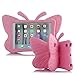 Price comparison product image iPad 2 3 4 Kids Case, UCMDA Shockproof Drop Proof Children Butterfly Cover, Lightweight EVA Materail Protective Bumper with Stand for Apple iPad 2nd / 3rd / 4th Generation- Pink