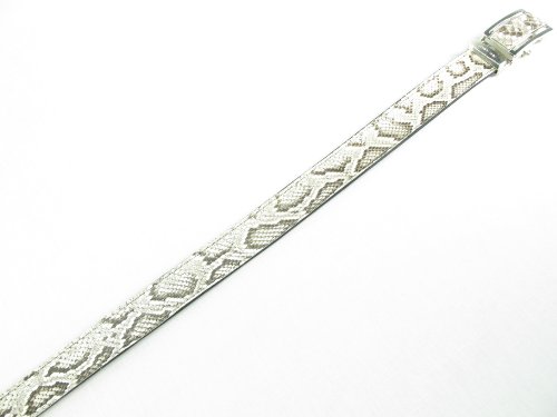 Image of Pelgio Genuine Python Snake Skin Auto Locking Men's Belt 46 inch Long