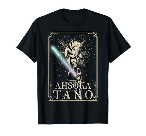 T-shirt Ahsoka Clone Wars en coton col rond pour collectionneur