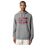 BIROL H MED GREY MEL Napapijri Birol H Med Grey Mel Veste, Gris, M Mixte