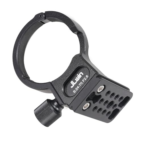 FocusFoto Metal Tripod Collar Mount Ring 60mm for Sigma 24-70mm F2.8 DG DN II & I Art Lens for Sony E-Mount, Bottom with 1/4" & 3/8" Thread Screw Mount Quick-Release Plate for Acra-Swiss Tripod by FocusFoto - Image 3
