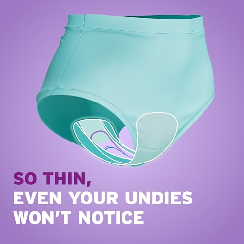 Image of Poise Ultra Thin Incontinence Pads & Postpartum Pads for Bladder Leaks, 4 Drop Moderate Absorbency, Regular Length, Packaging May Vary,144 Count (Pack of 2)