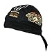 Danbanna Deluxe Black Orange White Live Free Ride Free Skull Eagle Motor Head Wrap Cap Hat Sweatband