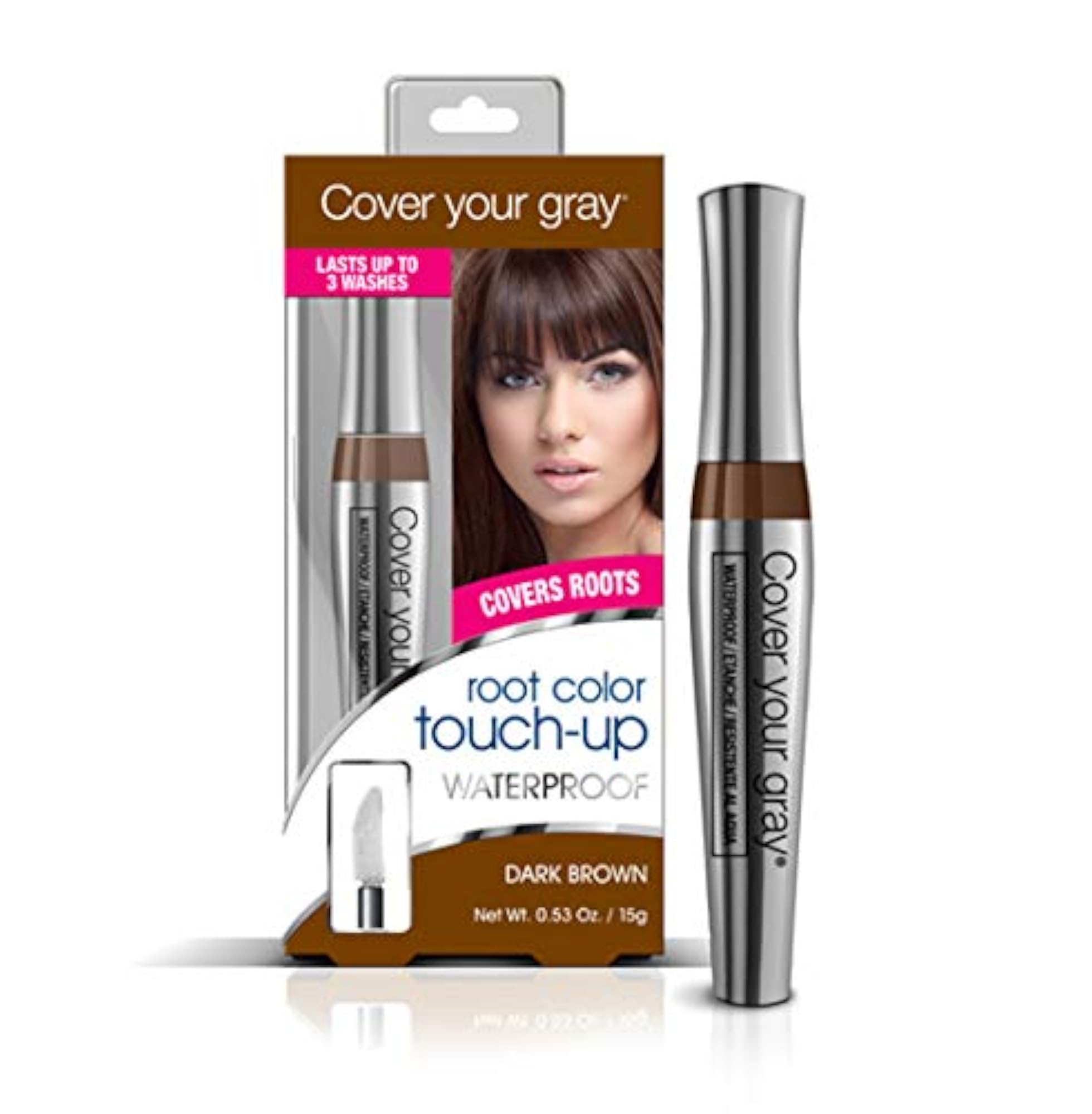 Women's Waterproof Root Color Touch Up Dark Brown