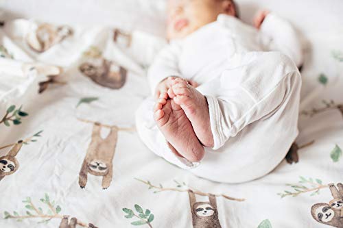 Image of Copper Pearl Swaddle Blankets for Newborns | Soft Stretchy Receiving Blankets for Boys and Girls | Large 46 x 46 Inch Baby Blankets | Lightweight and Breathable Swaddles | Noah