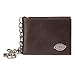 Dickies Men's Slimfold Wallet with Chain, Brown, One Size