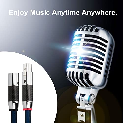 Monosaudio AUDIOPHILE XLR CABLES Ofc Silver Plated Pair Female To Male Balanced Interconnect Cable Signal Cord Speaker Cables thumb #4
