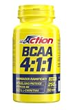 ProAction Amino Bcaa 4:1:1-250 compresse da 1gr - aminoacidi ramificati BCAA in rapporto 4:1:1 - Con Vitamina B6 - Senza glutine ne Lattosio