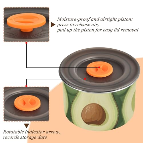 Contenedor de Almacenaje de Café Avocado Acero Inoxidable miniatura 4