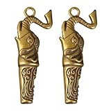 ORFOFE Silbato de Seguridad Portátil de Cobre en Miniatura Llavero Colgante de Elefante 2 Piezas Decoración Funcional para Árbitro y Actividades al Aire Libre