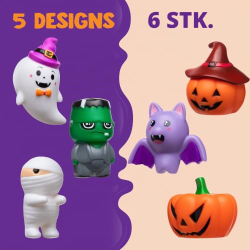 JOYIN 6 Stück beleuchtetes Halloween Badespielzeug, Halloween Blinkendes LED Licht Spielzeug, Schwimmendes Badewannenspielzeug für Babys… – Ansicht 2