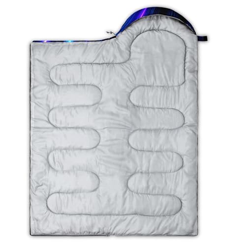 Image of QOOMO Camping Sleeping Bags,3 Season Warm & Cool Weather,Lightweight,Waterproof Sleeping Bags for Adults & Kids,Traveling,and Outdoors,Camping Gear Equipment