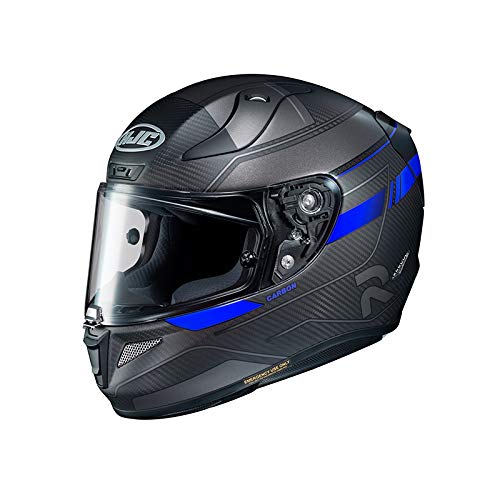 Casco de moto HJC RPHA 11 CARBON NAKRI MC2SF, Negro/Azul, M