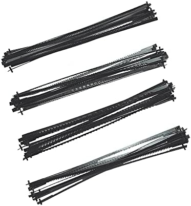 FOXBC 5-Inch Scroll Saw Blade Pin End Replacement for Wen 3921 3923, Dremel, Craftsman, Penn State, Delta, Ryobi and All 15in.and 16in.Scroll Saw - 48 Pack