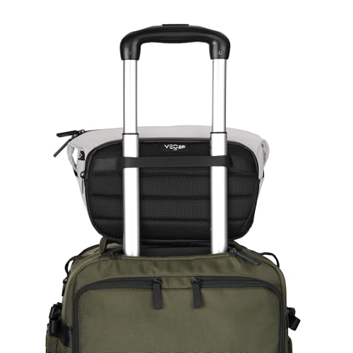 Image of Vanguard VEO Lite S4L Camera & Everyday Shoulder Bag (Cream) - Fits Mirrorless Camera + 1-2 Lenses, 8.3 inch Tablet Sleeve, Removable Dividers, Easy-Clean Water-Resistant Design