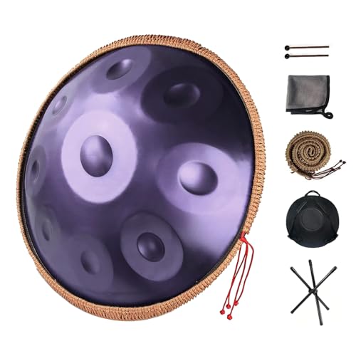 �^���o���� �j�Z�� �^���o�����z���_�[�t 10�� (D3 A3 Bb3 C4 D4 E4 F4 G4 A4 C5) 56cm �X�`�[���� �p�[�J�b�V���� 432HZ/440HZ ��񂵃f�B�X�N �p �T�E���h�Z���s�[ �p�[�\�i���ґz ���K(Purple,43