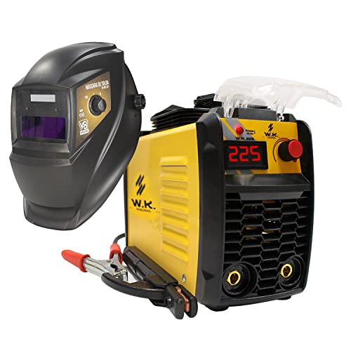 Máquina Solda Inversora WK 225 220V + Máscara Automática V8 Brasil CR1