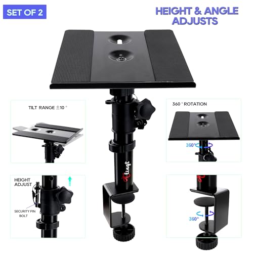 Tlingt TSP106 Studio Monitor And Speaker Stand Pair thumb #2