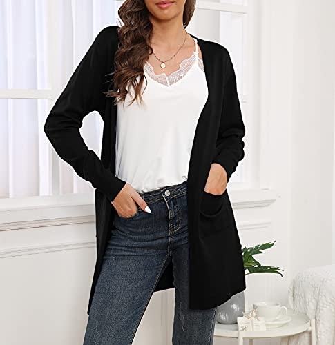 Image of VIISHOW Women's Classic Cardigans Long Sleeve Open Front Casual Knit Cardigan Sweaters Coat Soft Outwear