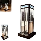 Luce LED calda e ambientale: quando accesa, la cabina telefonica si illumina delicatamente come una vera cabina di strada di notte, creando un'atmosfera accogliente e rilassante.