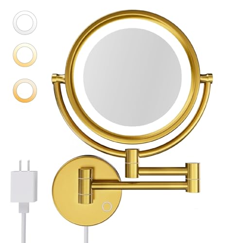 Espejo de Maquillaje con Luz LED y Aumento 10X miniatura 1