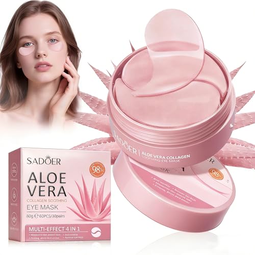 60 Pares Parches De Ojos De Colágeno, De Parches Delgados E Hidratantes, Reduce Los Signos De Hinchazón Y Opacidad, Para Una Mirada Luminosa Y Tensa