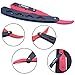 Black & Red Barber Razor, Razor for men, Professional Changeable Half Blade Straight Edge Razor by