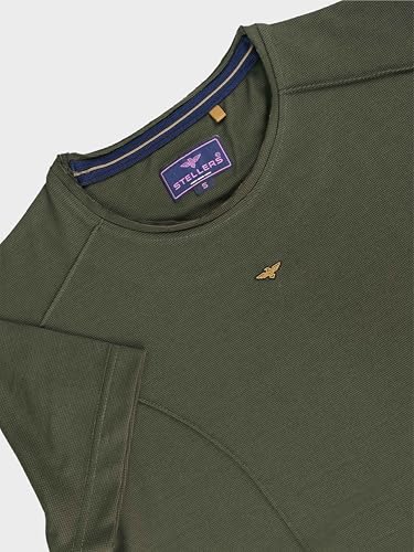 Image of STELLERS Womens Spiumo Cotton Solid Crew Neck T-Shirt Regular Fit | Odour Resistant | Quick Dry | Stretchable | Lightweight