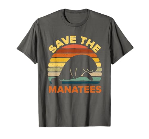 25 Unique Manatee Gifts: What Presents To Get Manatee Lovers 7 Save The Manatees Chubby Shirt Retro Vintage Shirt Gift Tee T-Shirt