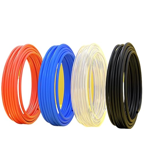 Tubo de poliuretano negro de 10m y 4mm OD para sistemas de aire neumático 3