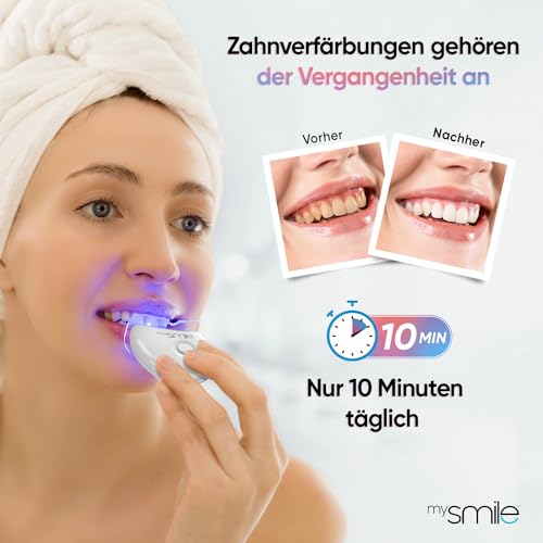 mysmile Zahnaufhellungsset mit LED Licht für effektive Zahnaufhellung