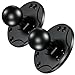 BRCOVAN 2 PCS, 1'' Ball Mount Base with Aluminum Alloy AMPS Hole Round Plate, Compatible with RAM Mounts B Size 1 Inch Ball Double Socket Arm
