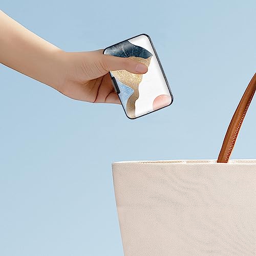 Suporte para cartão de crédito fino, mini bloqueio RFID, protetor de cartão de crédito, capa de alum