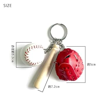野球　キーホルダー 　24個セット Amazon | Craft Tamago 【1個】野球 キーホルダー 必勝 祈願