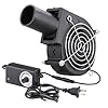 Wathai BBQ Air Mover Blower Fan 12V 97mm x 33mm,Variable Speed Centrifugal Fan with 110V – 240V AC Plug for Camping Quick Charcoal Starter,Outdoor Cooking,Fireplace,Bellows,Wood Stove or Drying Boots