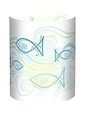 Mit christlichem Motiv Ursus 18400082 - Mini Tischlichter Ambiente, 115 g/qm, 5 Stück, Fisch blau