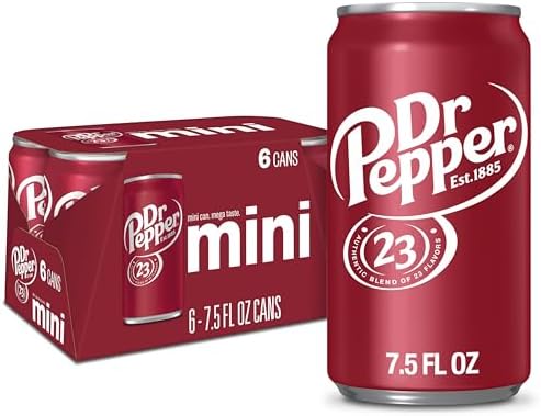 DR PEPPER - MINI CANS, 7.5 OZ, 6 PK