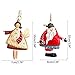 WE-WHLL Adornos navideños, ángeles Bailarines de hojalata para árboles de Navidad, decoración...