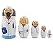 BestPysanky Doctor & Nurses Wooden Nesting Dolls