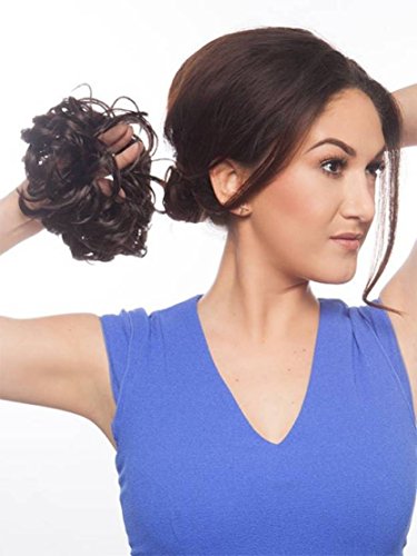 Image of Air Flow Natural Looing Realistic Black Hair Extension Long Hair Silky With Free Wig Comb (Mega Bun Combo)