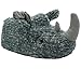 Strong Souls Pantoufles fantaisie pour homme avec personnage animal 3D, Rhino Gris foncé, 41/42 EU