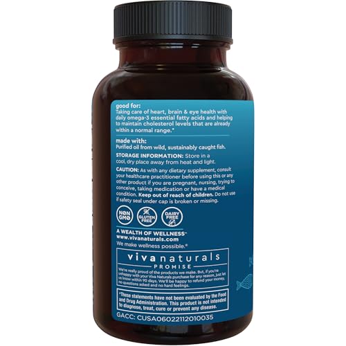 Triple Strength Omega 3 Fish Oil Supplement for Men and Women &ndash; 2500 mg High-Potency, Easy-to-Absorb Re-esterified Triglyceride Form, Pescatarian-Friendly DPA EPA DHA Omega 3 Supplement, 180 Softgels