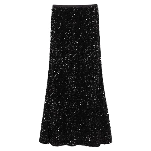 Jupe longue sirène à paillettes pour sublimer votre silhouette de fête sans effort